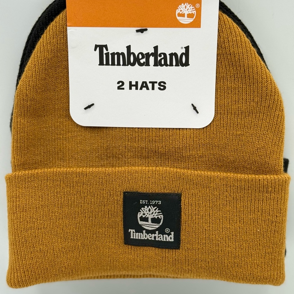 TIMBERLAND 2 PACK‎ HATS BUTTER/BLACK